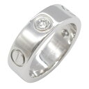 カルティエ CARTIER ラブリング 3PD リング・指輪 ジュエリー K18WG(ホワイトゴールド) ダイヤモンド メンズ レディース クリア系 B4032547 【中古】