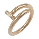 カルティエ CARTIER ジュストアンクル リング ダイヤ リング・指輪 ジュエリー K18PG(ピンクゴールド) ダイヤモンド レディース クリア系 【中古】