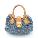 ルイ・ヴィトン LOUIS VUITTON プリーティ ハンドバッグ バッグ デニム レザー モノグラム・デニム レディース ブルー系 M95020 【中古】