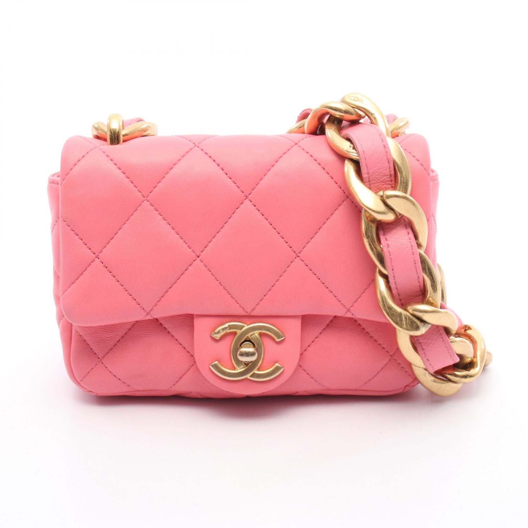 5%OFFݥоݢ䥷ͥ CHANEL ޥȥå Хå Хå 쥶 ǥ ԥ󥯷 AS3213 š