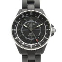 シャネル CHANEL J12 GMT マットブラック 腕時計 時計 セラミック ステンレススチール メンズ ブラック系 H3101 【中古】