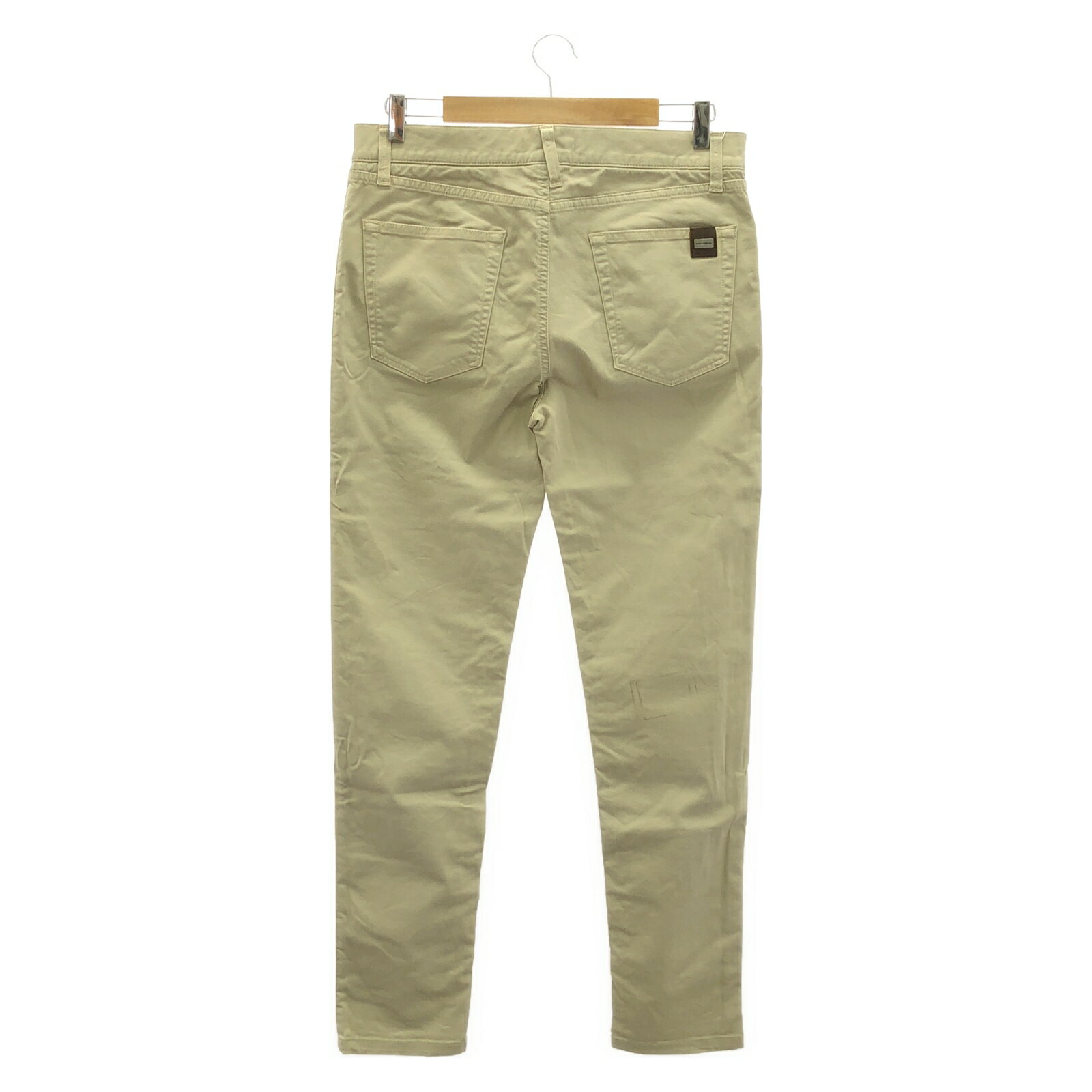 【10%OFFクーポン対象】ドルチェアンドガッバーナ DOLCE & GABBANA パンツ 衣料品 ボトムス コットン メンズ ベージュ系 【中古】