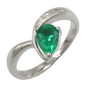 ジュエリー JEWELRY エメラルド ダイヤモンド リング リング・指輪 ジュエリー Pt900プラチナ ダイヤモンド エメラルド レディース クリア系 / グリーン系 エメラルド 4.9g 【中古】