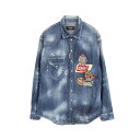 ディースクエアード DSQUARED2 dropped military fit 衣料品 トップス コットン メンズ ブルー系 / ネイビー系 S74DM0267 【中古】