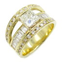 ジュエリー JEWELRY ダイヤモンド リング リング・指輪 ジュエリー K18(イエローゴールド) ダイヤモンド レディース クリア系 ダイヤ 9.7g 【中古】