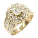 ジュエリー JEWELRY ダイヤモンド リング リング・指輪 ジュエリー K18(イエローゴールド) ダイヤモンド レディース クリア系 ダイヤ 9.0g 【中古】