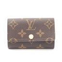 ルイ・ヴィトン LOUIS VUITTON ミュルティクレ6 キーケース アクセサリー PVCコーティングキャンバス モノグラム メンズ レディース ブラウン系...