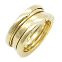 ブルガリ BVLGARI B-zero1 ビーゼロワン リング 3バンド リング・指輪 ジュエリー K18(イエローゴールド) メンズ レディース ゴールド系 【中古】