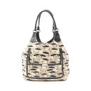 【最大4万円OFFクーポン対象】トッズ TOD'S ハンドバッグ バッグ キャンバス レザー レディース ベージュ系 / ブラック系 【中古】