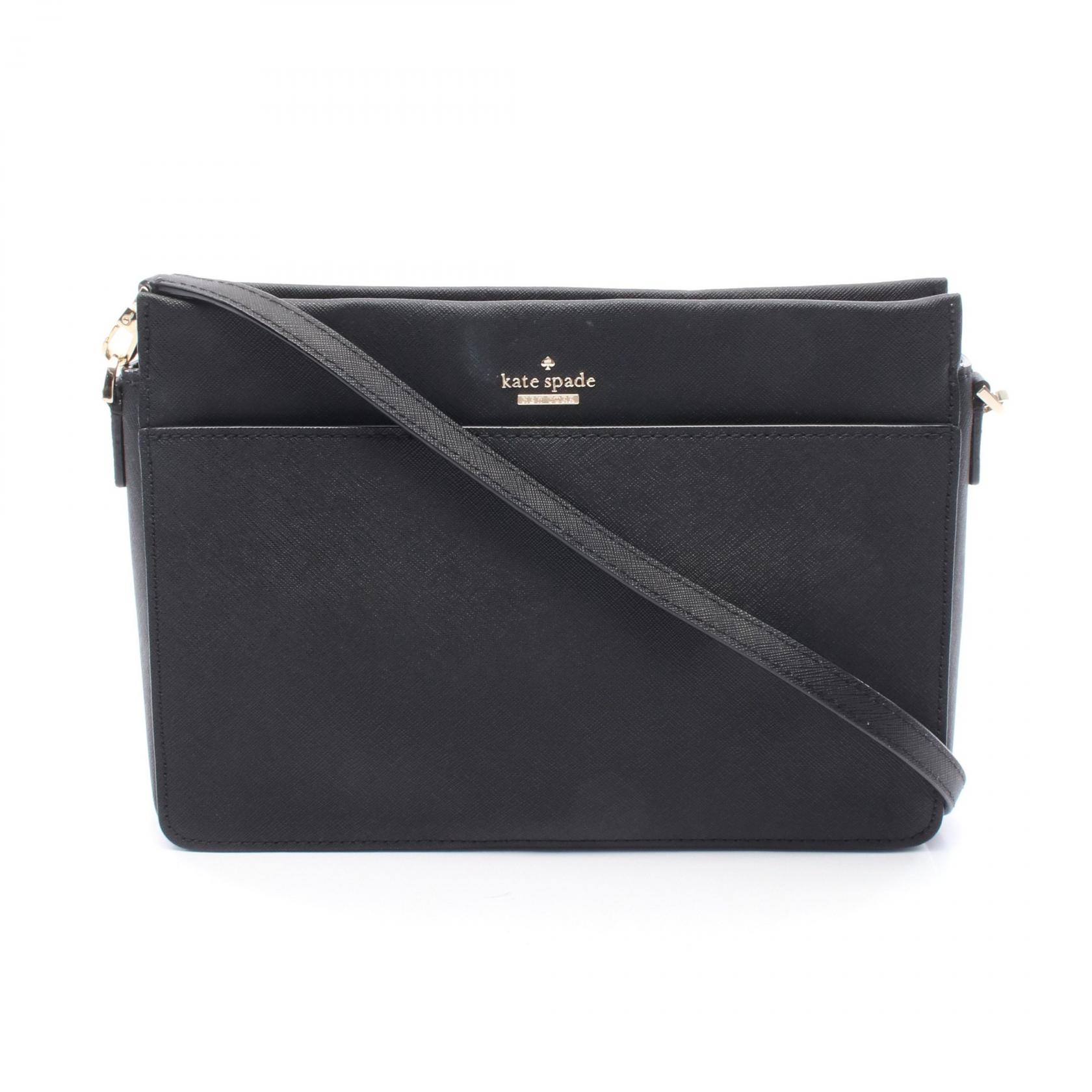 ＼20%OFFクーポン対象／ケイトスペード Kate Spade ショルダーバッグ バッグ レザー レディース ブラック系 PXRUA053 【中古】