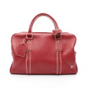 ルイ・ヴィトン LOUIS VUITTON キャリーオール ボストンバッグ バッグ レザー レディース レッド系 M95140 【中古】