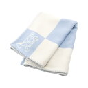 エルメス HERMES アヴァロン アクセサリー ウール カシミヤ メンズ レディース ホワイト系 / ブルー系 【中古】