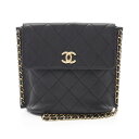 【2万円OFFクーポン対象】シャネル CHANEL マトラッセ ショルダーバッグ バッグ ラムスキン(羊革) レディース ブラック系 AS2542 【中古】