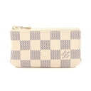 ルイ・ヴィトン LOUIS VUITTON ポシェット クレ コインケース 財布 PVCコーティングキャンバス ダミエ・アズール レディース ホワイト系 N62...