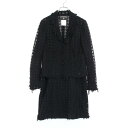 シャネル CHANEL スーツ 衣料品 ウール ナイロン レディース ブラック系 P24979 P24980 【中古】