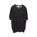 【7千円OFFクーポン対象】エルメス HERMES 半袖 ニット 衣料品 トップス ウール メンズ ブラック系 *11-5724 【中古】