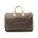 ルイ・ヴィトン LOUIS VUITTON スピーディ40 モノグラム ハンドバッグ バッグ PVCコーティングキャンバス レザー レディース ブラウン系 M4...
