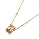【5%OFFクーポン対象】ブルガリ BVLGARI B-zero1 ビーゼロワン デザインレジェンド ネックレス ネックレス ジュエリー K18PG(ピンクゴー...