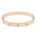 【6万円OFFクーポン対象】カルティエ CARTIER ラブブレス ブレスレット アクセサリー K18PG(ピンクゴールド) レディース ゴールド系 【中古】