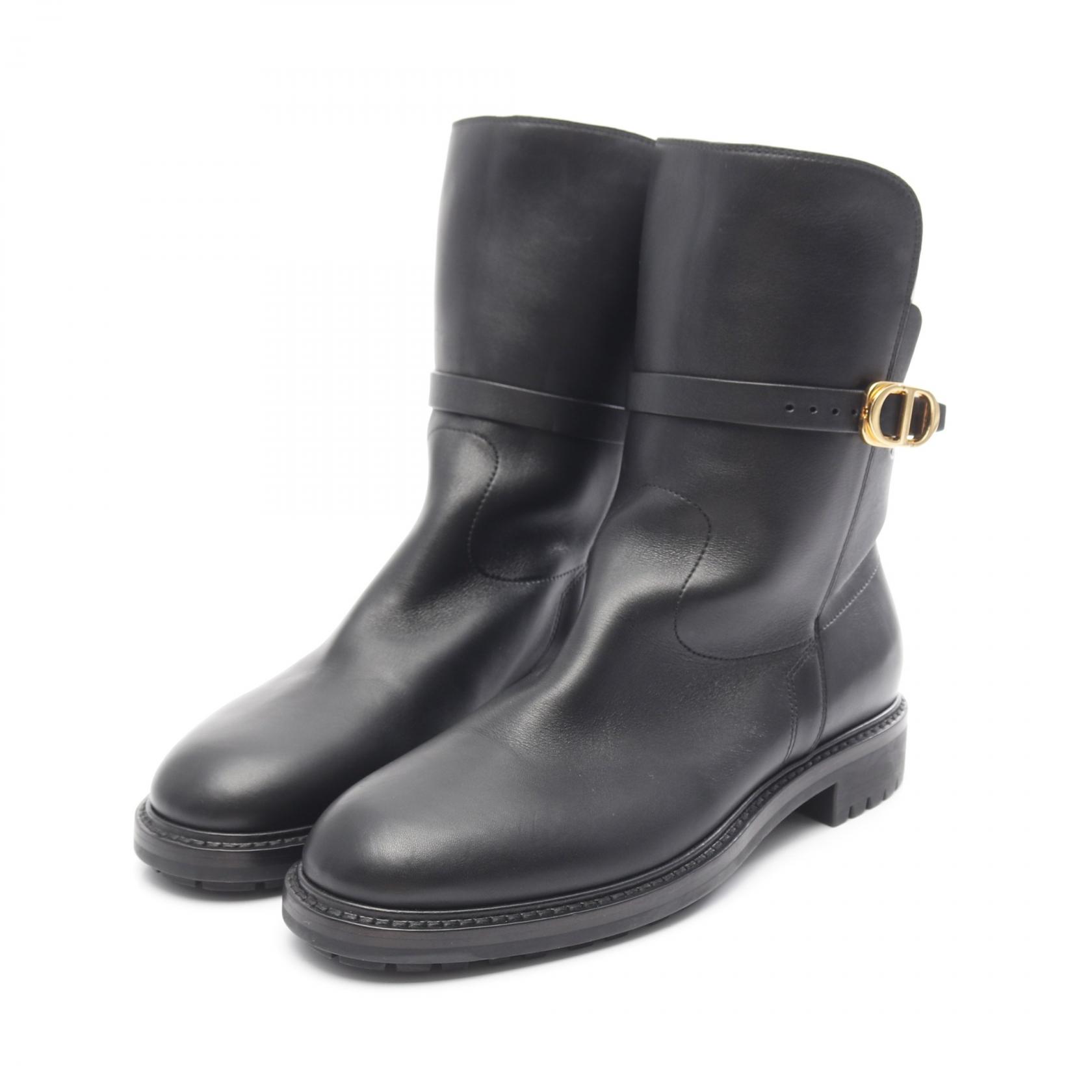 ◆全品5%OFFクーポン対象◆クリスチャンディオール Christian Dior EMPREINTE ショート ブーツ 靴 レザー..