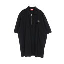 ディーゼル DIESEL T-VOR-OD ハーフジップ ポロシャツ 衣料品 トップス コットン メンズ ブラック系 A11251 【中古】