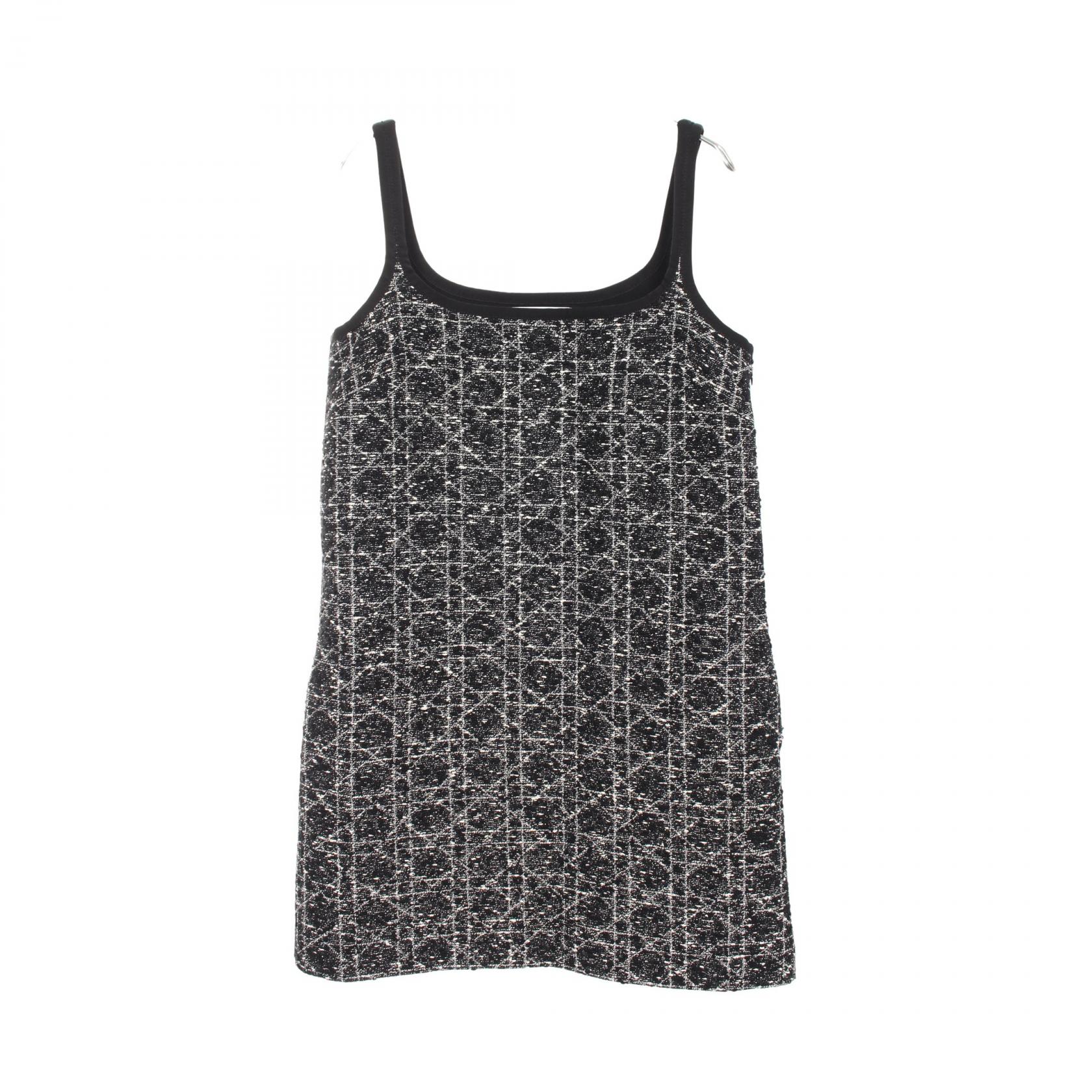 【5％OFFクーポン対象】ディオール Dior マクロカナージュ ワンピース 衣料品 トップス コットン レディース ブラック系 / ホワイト系 421R65A7795 【中古】