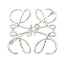 【10%OFFクーポン対象】ロエベ LOEWE アナグラム ブローチ アクセサリー ステンレススチール レディース シルバー系 【中古】