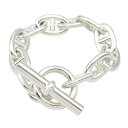 【5%OFFクーポン対象】エルメス HERMES シェーヌダンクル ブレスレット TGM 11コマ ブレスレット アクセサリー シルバー925 メンズ レディー...