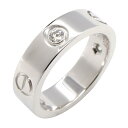 カルティエ CARTIER ラブリング 3PD リング・指輪 ジュエリー K18WG(ホワイトゴールド) ダイヤモンド レディース クリア系 【中古】