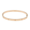 【5%OFFクーポン対象】カルティエ CARTIER ラブブレス SM ブレスレット アクセサリー K18PG(ピンクゴールド) メンズ レディース ゴールド系...