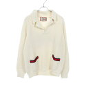 【7千円OFFクーポン対象】グッチ GUCCI シェリーライン ニット 衣料品 トップス コットン ウール メンズ アイボリー系 / マルチカラー 686071 【中古】