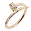 カルティエ CARTIER ジュストアンクル リング ダイヤ リング・指輪 ジュエリー K18PG(ピンクゴールド) ダイヤモンド レディース クリア系 【中古】