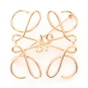 【10%OFFクーポン対象】ロエベ LOEWE アナグラム ブローチ アクセサリー GP(ゴールドメッキ) レディース ゴールド系 111.27.027 【中古】