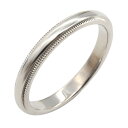 \10%OFFクーポン対象/ティファニー TIFFANY&CO ミルグレイン リング リング・指輪 ジュエリー Pt950プラチナ メンズ レディース シルバー...