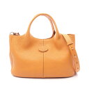 【最大4万円OFFクーポン対象】トッズ TOD'S ALH SHOPPING PICCOLA ハンドバッグ バッグ レザー レディース オレンジ系 【中古】