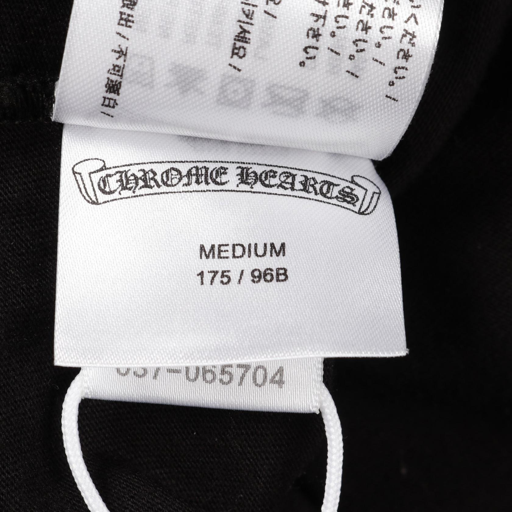 【5％OFFクーポン対象】クロムハーツ CHROME HEARTS カットソー 衣料品 トップス コットン メンズ ブラック系 / パープル系 【中古】