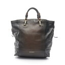 【最大4万円OFFクーポン対象】バーバリー BURBERRY ハンドバッグ バッグ レザー レディース ブラック系 / ブラウン系 【中古】