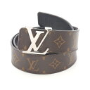 【最大4万円OFFクーポン対象】ルイ・ヴィトン LOUIS VUITTON サンチュール LVイニシアル 40MM ベルト 衣料品 レザー PVCコーティングキャンバス モノグラム メンズ ブラウン系 / ブラック系 M9821 【中古】
