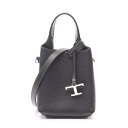 【最大4万円OFFクーポン対象】トッズ TOD'S Tタイムレス マイクロ ハンドバッグ バッグ レザー レディース ブラック系 XBWAPAT9000QRIB999 【中古】