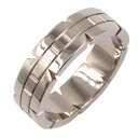 \10%OFFクーポン対象/カルティエ CARTIER タンクフランセーズ リング リング・指輪 ジュエリー K18WG(ホワイトゴールド) メンズ レディース...