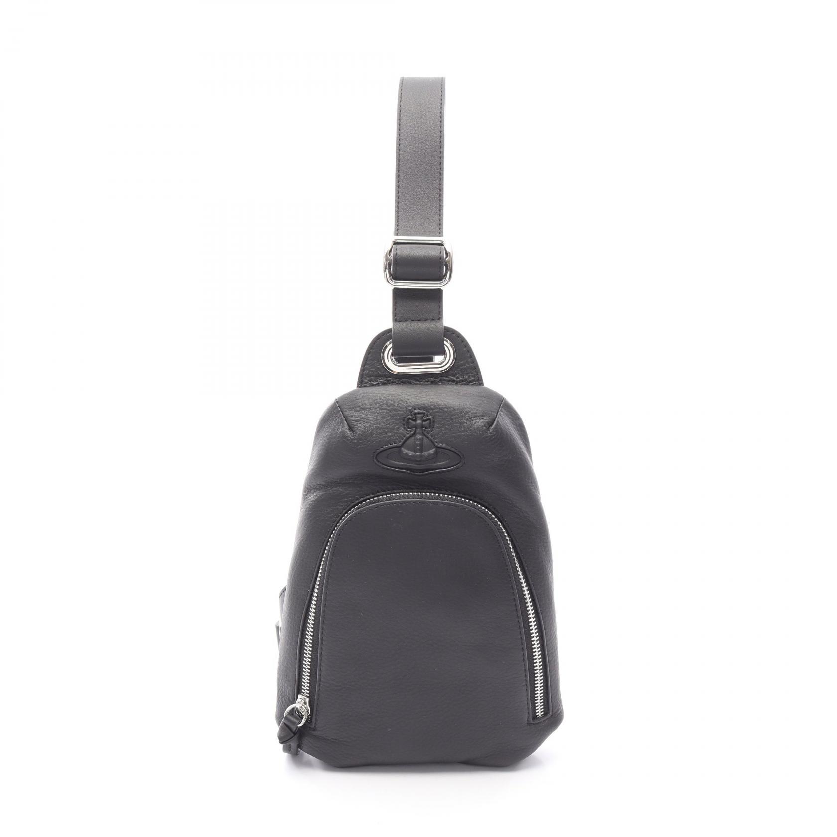 ◆全品5%OFFクーポン対象◆ヴィヴィアンウエストウッド Vivienne Westwood SLING ウエストバッグ ボディバッグ バッグ レザー メンズ ブラック系 58010007UL001SN401 【新品】