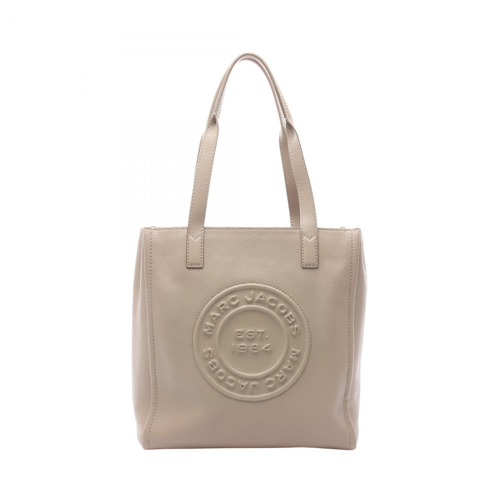 ＼20%OFFクーポン対象／マークジェイコブス MARC JACOBS シグネット ワークトート トートバッグ バッグ レザー レディース ベージュ系 H051L01FA21 【中古】