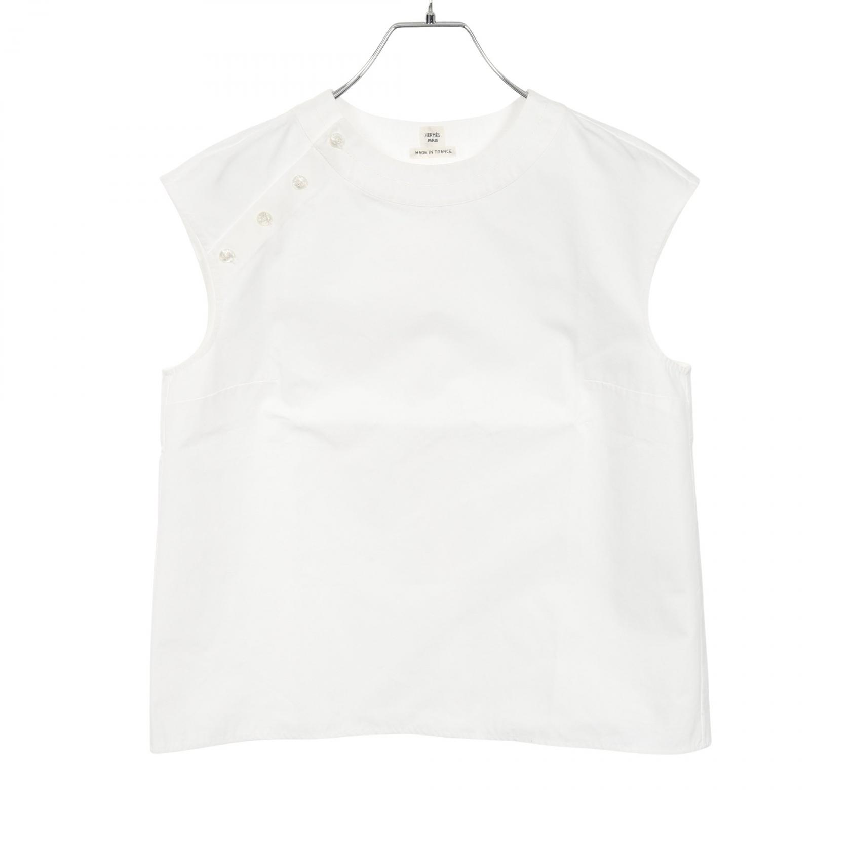 【美品】エルメス ブラウス スカーフ柄 フランス革命 カットソー 総柄 シルク 美品】エルメス ブラウス スカーフ柄 フランス革命 カットソー