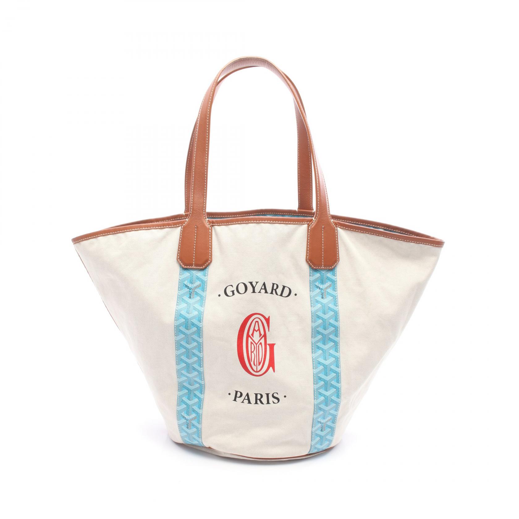 ≪全品5%OFFクーポン対象≫ゴヤール GOYARD ベラーラMM トートバッグ バッグ キャンバス PVCコーティングキャンバス レザー レディース ベージュ系 / ブルー系 / マルチカラー 【中古】