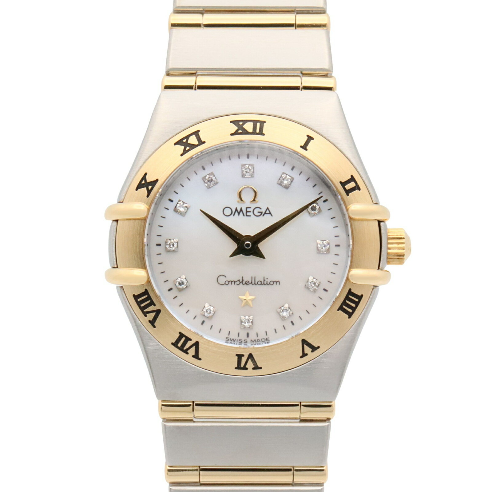 オメガ OMEGA コンステレーション ミニ 12Pダイヤ 腕時計 時計 K18（イエローゴールド） ...