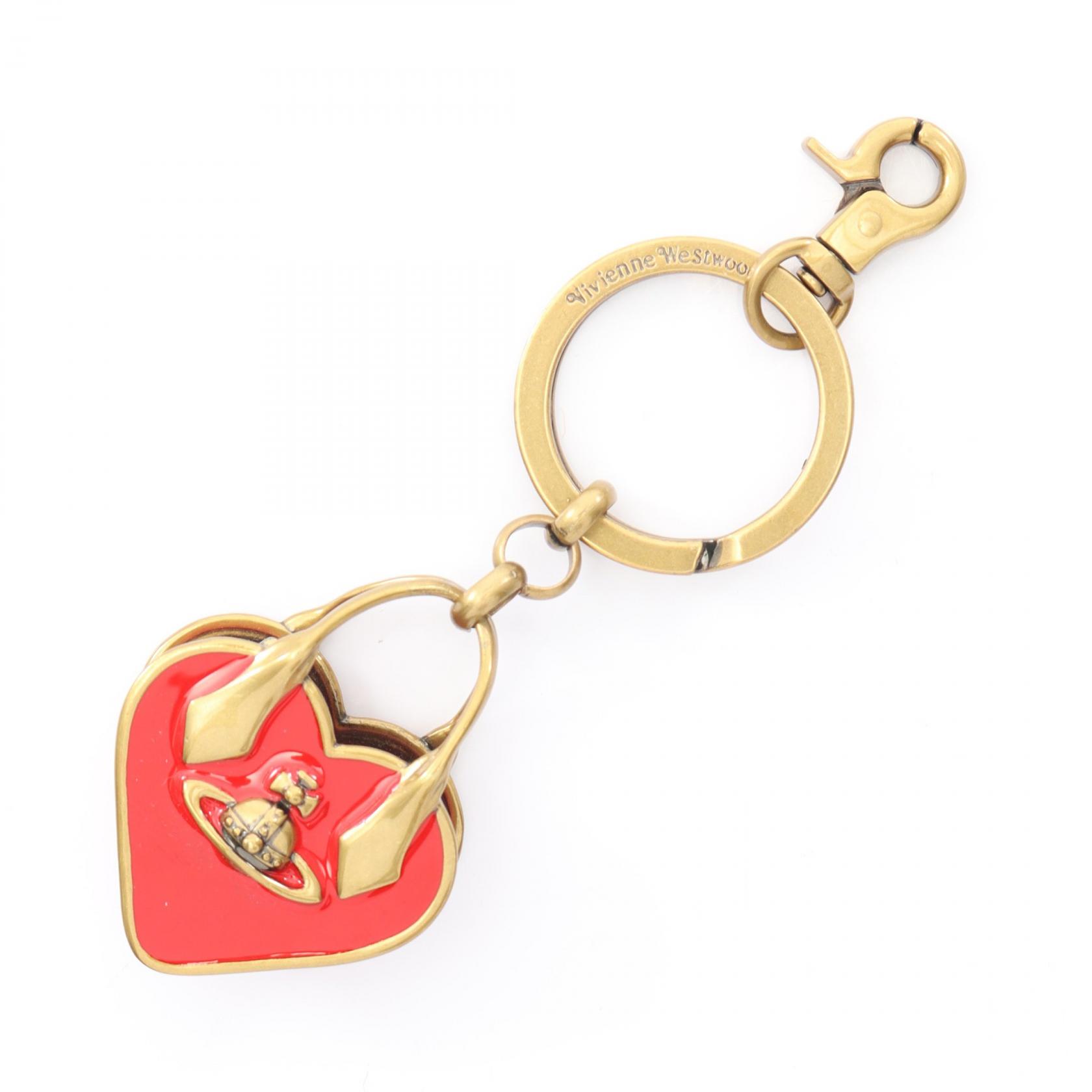◆全品5%OFFクーポン対象◆ヴィヴィアンウエストウッド Vivienne Westwood JOSEPHINE チャーム アクセサリー メタル レディース ゴールド系 / レッド系 S8212000SOM000S 【中古】(4)