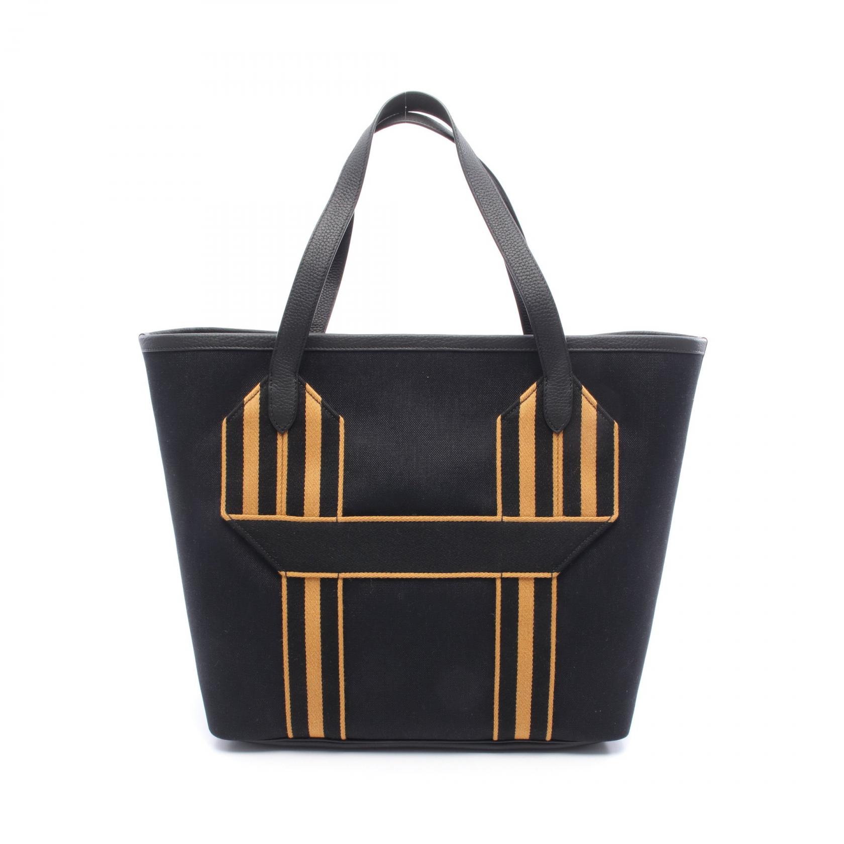 ＼15%OFFクーポン対象／エルメス HERMES ピュールサングル トートバッグ バッグ トワルミリタリー / トリヨンクレマンス トワルミリタリー レディース ブラック系 / ブラウン系 【中古】