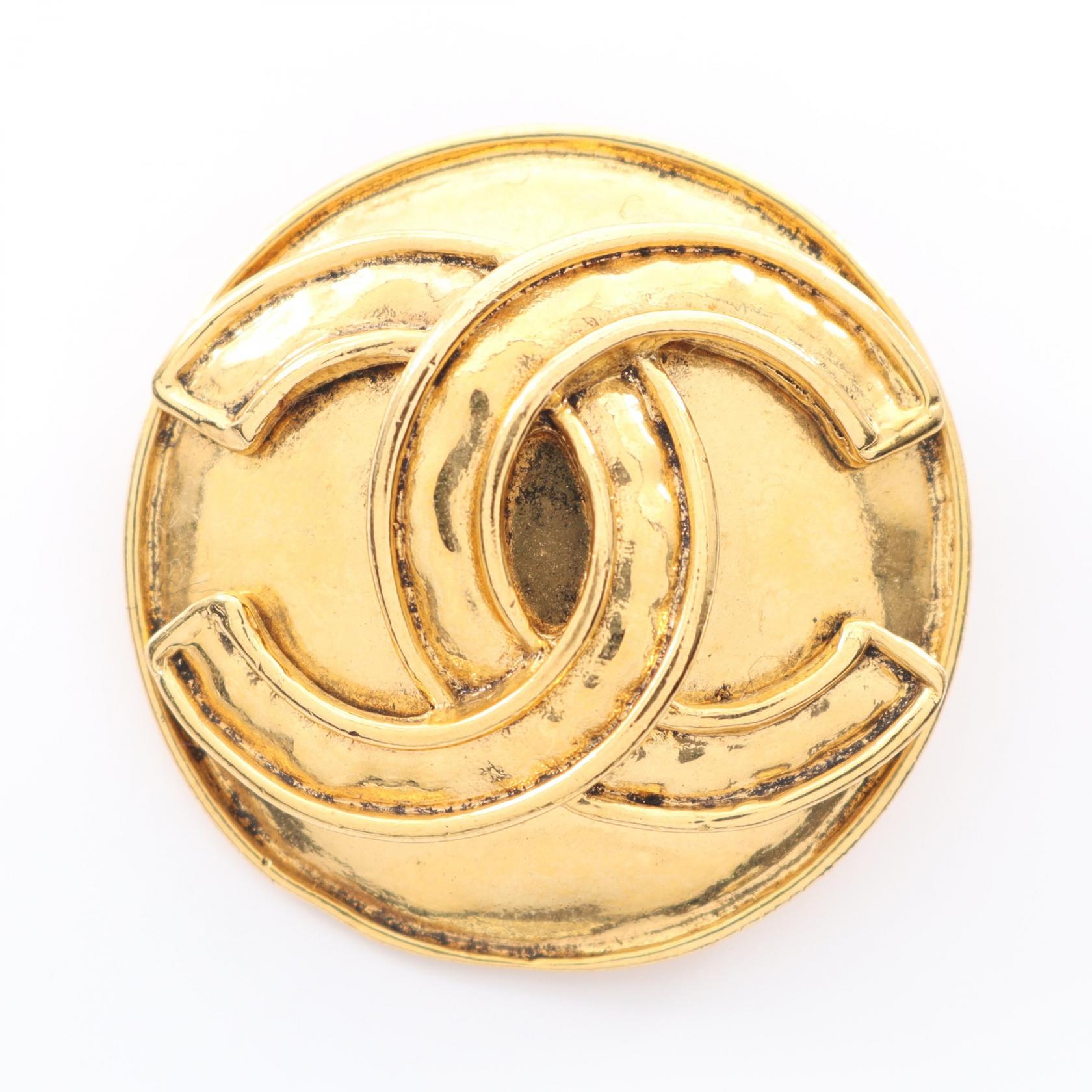 シャネル CHANEL ココマーク ブローチ アクセサリー GP（ゴールドメッキ） レディース ゴールド系 【中古】