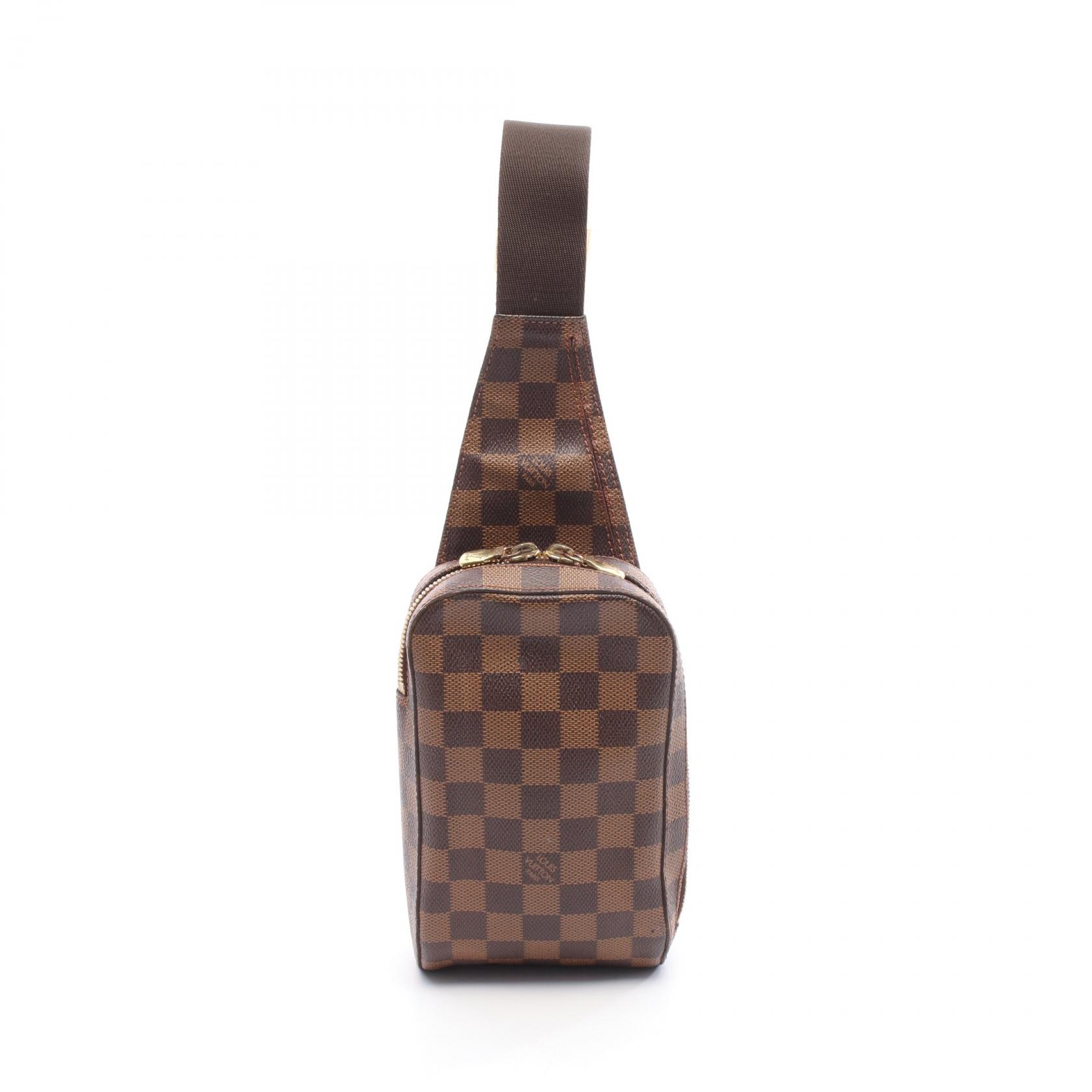 ≪全品5%OFFクーポン対象≫ルイ・ヴィトン LOUIS VUITTON ジェロニモス ウエストバッグ ボディバッグ バッグ PVCコーティングキャンバス ダミエ メンズ レディース ブラウン系 N51994 【中古】
