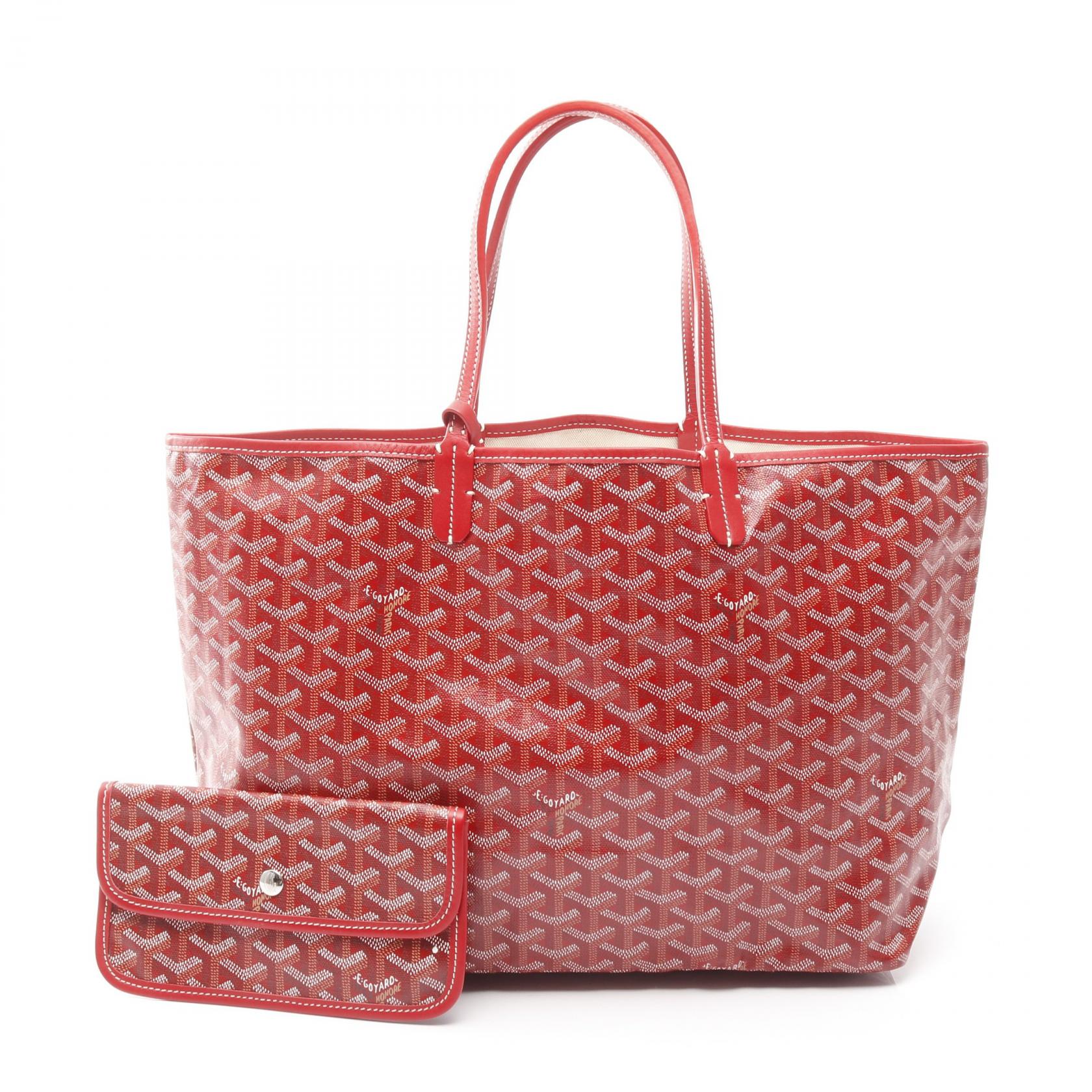 ゴヤール GOYARD サンルイPM トートバッグ バッグ PVCコーティングキャンバス レザー レディース レッド系 / マルチカラー AMALOUSPM02SUTO20103 【中古】